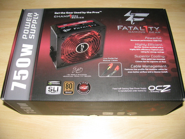 OCZ Fatal1ty Gaming Series 750 Watt 80+ Bronze in System Components in Mississauga / Peel Region