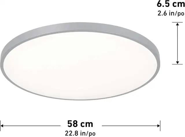 23" LED Flush Mount Ceiling Light w Remote, 2600 Lumens, 3 Tunab in Indoor Lighting & Fans in Oshawa / Durham Region - Image 4