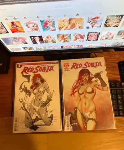 Red Sonja Dynamite 1st issue and #10 comic, View more