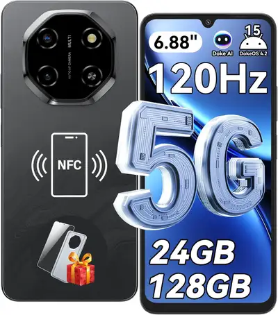 Blackview Shark6 ,5G Phone Unlocked/Fingerprint/Face ID, View more