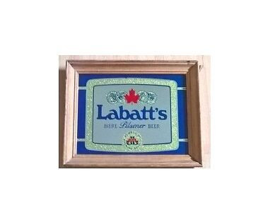 Vintage Labatt's Biere Pilsener Beer Mirror Bar Sign in Arts & Collectibles in Oshawa / Durham Region