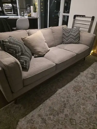 Structube Rowan Fabric Couch - Grey, View more