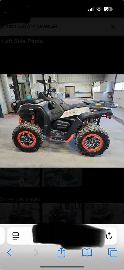 2021 Segway market at6 sx 4x4 3970km Newer tires Machine is in great shape $6999 Cheapest priced 202...