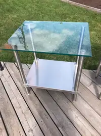 Stainless Steel Glass Table