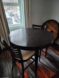 Bar height diningroom table