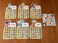 Vintage Disney Bingo Game with 6 Bingo Cards and Spinner