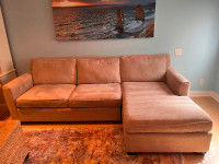 Suede couch - perfect condition