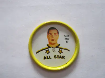 1962 SHIRRIFF HOCKEY COIN Glenn Hall ALL STAR NHL, View more