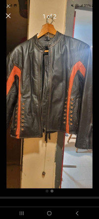 Leather Biker Style Jacket