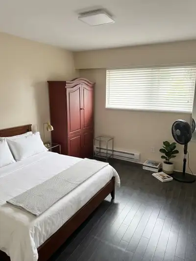 Fully furnished private room for rent at $500 discounted/month in a quiet family home near 132 Stree...