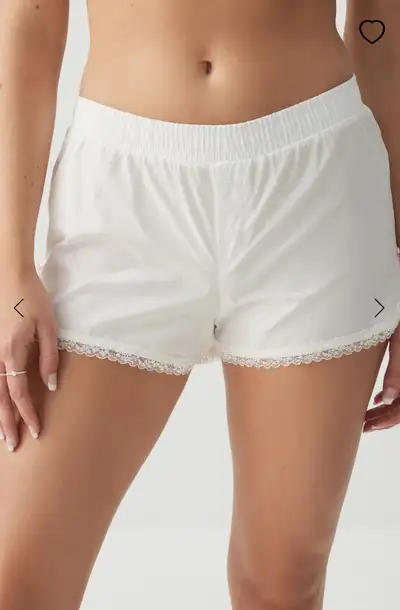 New Ardene Women’s Lace Trim Boxer Shorts With Bows, View more