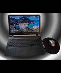 Laptop HP 15 pouces+Sac de transport et souris sans fils