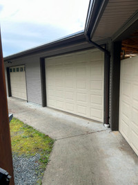 Two garage doors