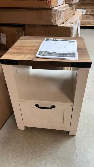 Side Table with Storage, View more