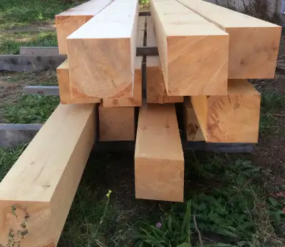 Customized timber frame for houses, decking, framing, pine clapboard siding, board & batten siding,...