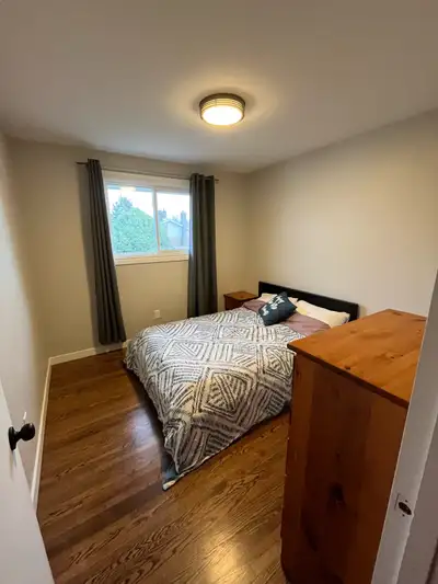 A bright, furnished room is available in my clean, fully furnished home located on a quiet street in...