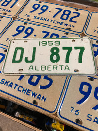 1959 Alberta license plate