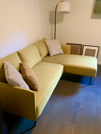 Mustard Yellow Mini Sectional Sofa | Structube, View more