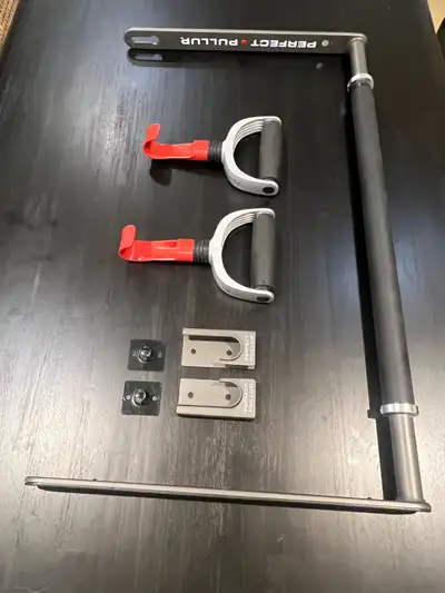 Perfect Pull Up Bar System w/ Rotating Handles & Mounts – $15, View more