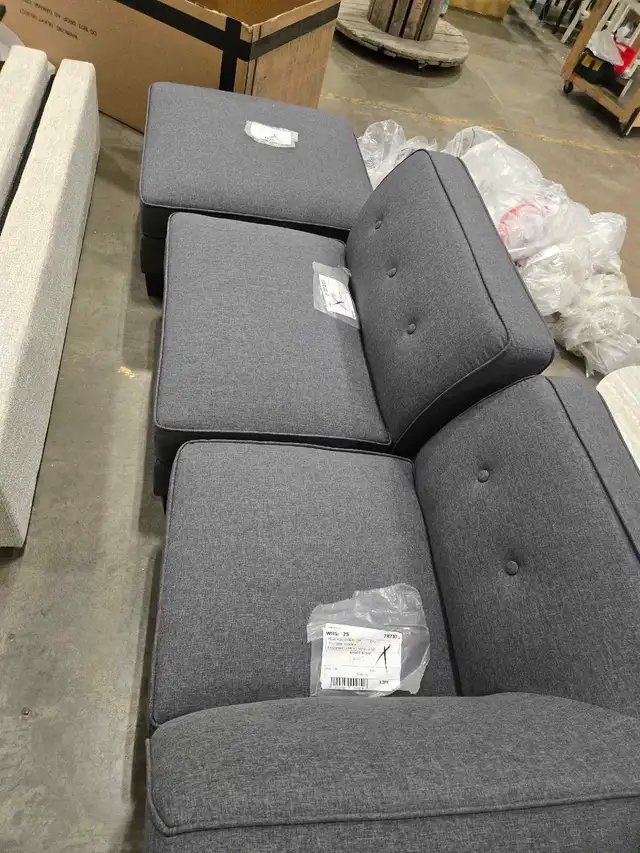 Sectional pieces plus ottoman  in Multi-item in Dartmouth - Image 3