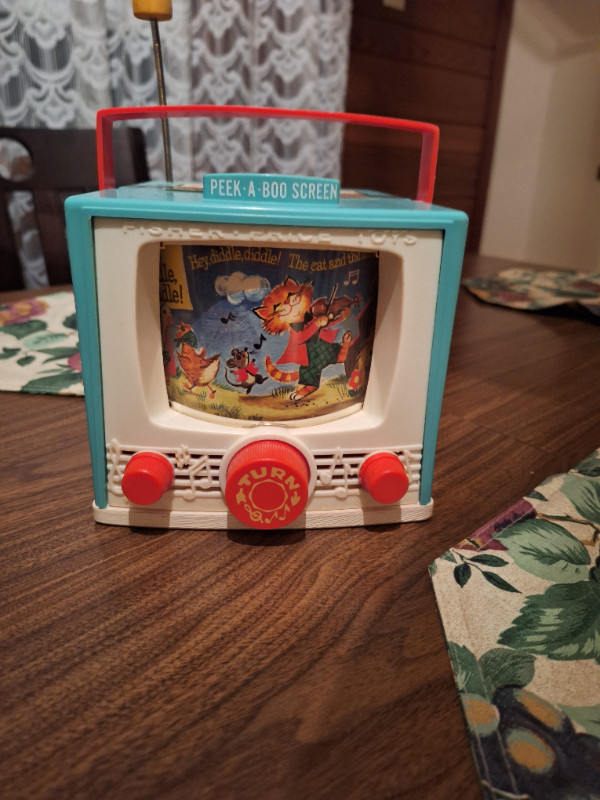 Vintage Fisher Price  Double Screen Music Box TV 1964 in Toys & Games in Edmonton