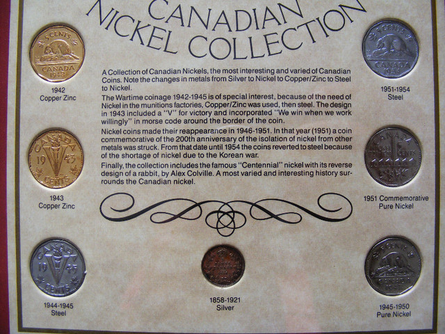 Canadian Nickel Collection - Heritage Collectibles in Arts & Collectibles in Saint John - Image 2