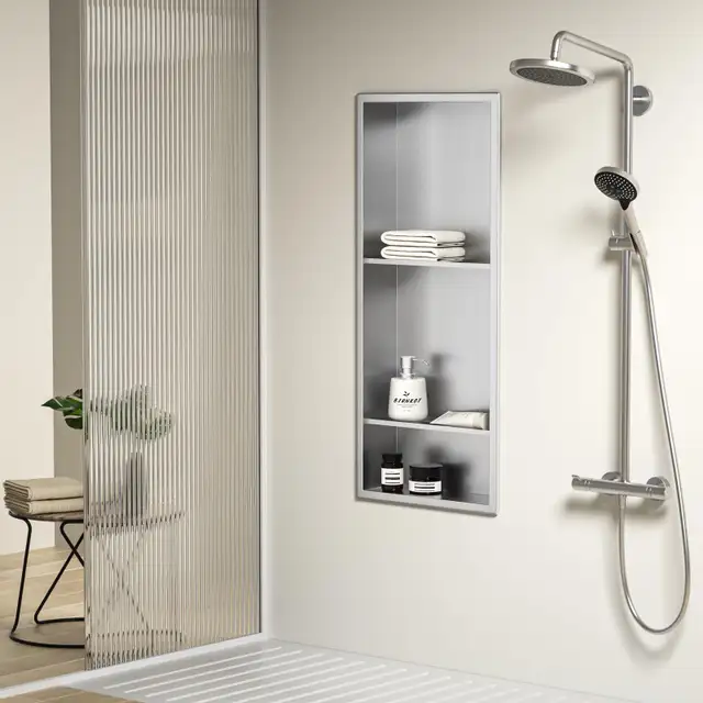 Bernkot Stainless Steel Shower Niche 30" X 12" in Bathwares in Markham / York Region - Image 3