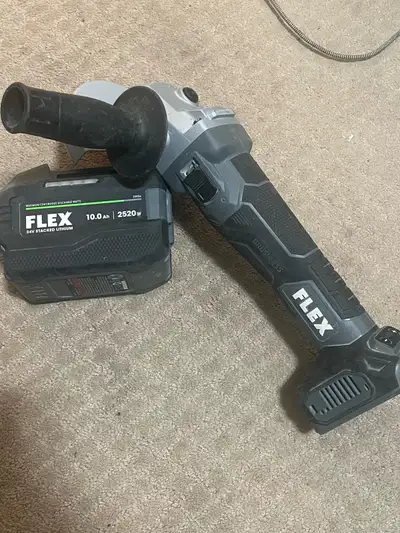 FLEX 24V Brushless FX3181A Grinder & 10Ah FLEX FX0341 battery , View more