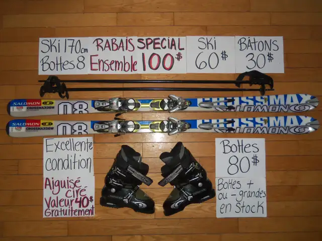 Plusieurs ensembles ski alpin twin tip titanium 165 168 170 cm in Ski in Drummondville - Image 3