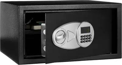 Amazon Basics Steel Security Safe | 1.0 Cubic Feet | Black, View more