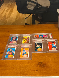 1970 TOPPS BASKETBALL PSA #3/48/52/55/58/66 AND 67 FROM $55TO$99