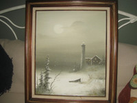 Painting: Cape Cod Seascape,”Cape Cod  Lighthouse In Winter”
