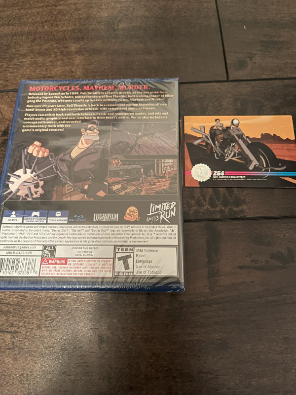 Full Throttle PS4 (Limited Run Games) – BRAND NEW in Sony Playstation 4 in Moncton - Image 2