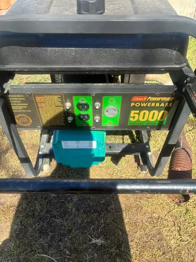5000 watt Colman power base generator. 10 HP ,Runs great, new plug & fuel bowl float. Carb just clea...