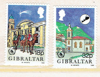 GIBRALTAR.Série de 2 MINT STAMPS, 1984.