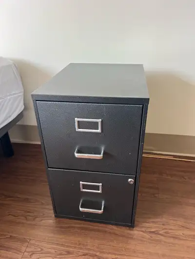 Free delivery used Black 2-Drawer Filing Cabinet, View more
