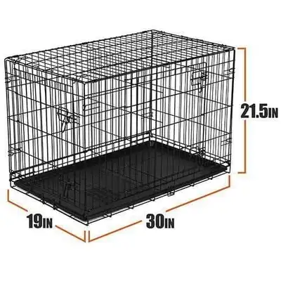 New Double-Door Metal Wire Dog Crate, View more