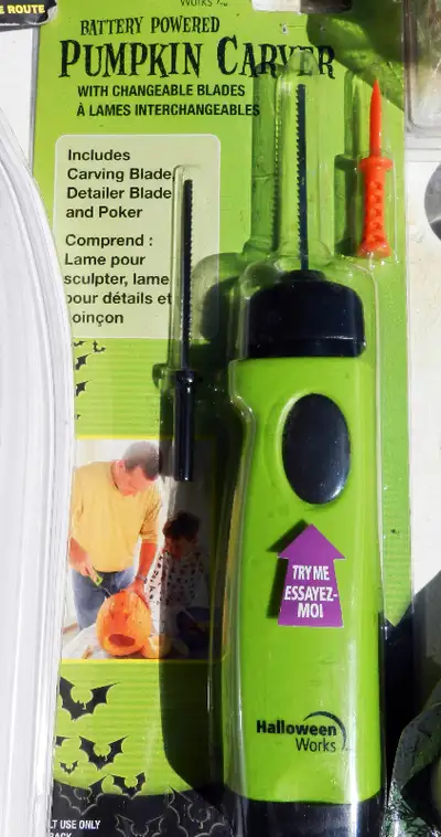Battery-Powered Pumpkin Carver Included 2 Blades and Poker, View more