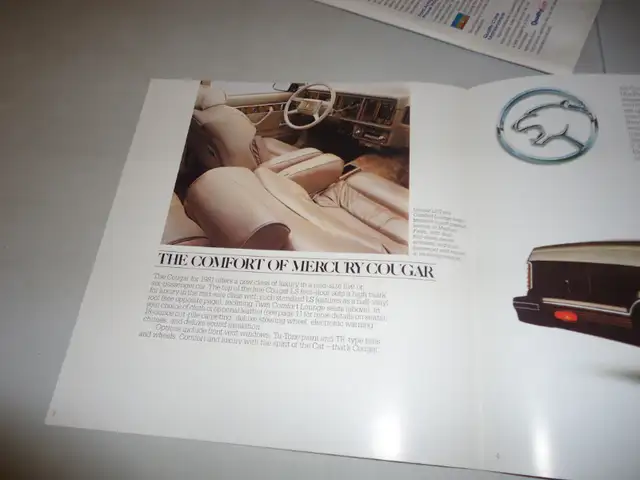 1981 Mercury Cougar Sales Brochure. New. Can mail in Canada in Arts & Collectibles in Barrie - Image 4