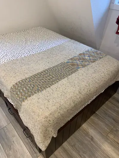 Hand Knit Throw Blanket, View more