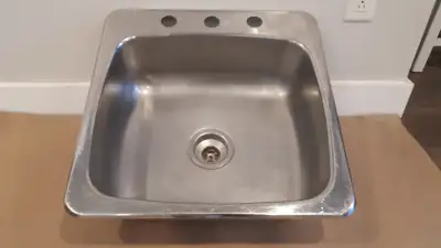 Lavabo cuisine en acier inox – Stainless steel kitchen sink, View more