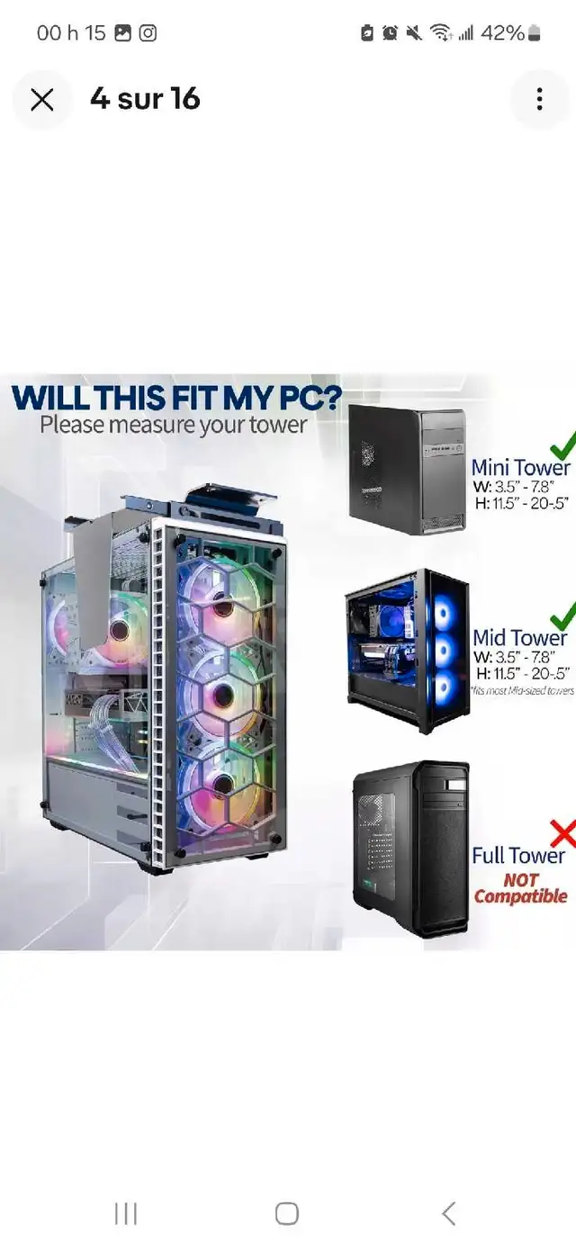 Vivo PC Wall Stand, Computer Accessory  in Desktop Computers in City of Montréal - Image 3