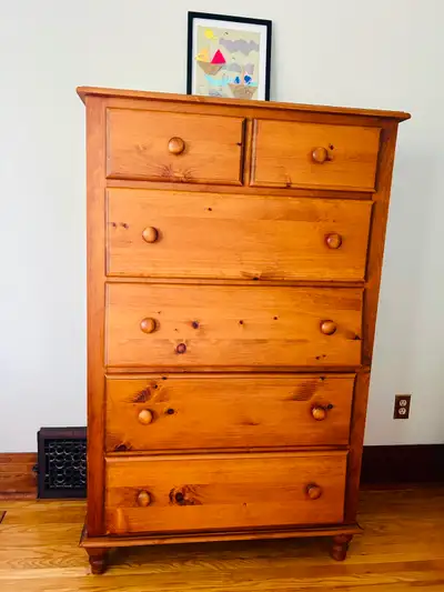 Farmhouse-style Solid Wood Dresser and Night stand!, View more