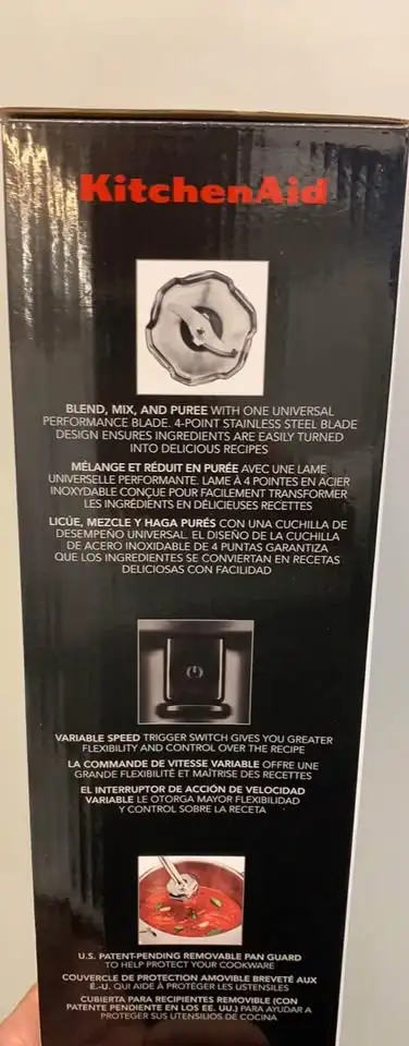 KitchenAid Variable Speed Corded Hand Blender, Matte Charcoal in Processors, Blenders & Juicers in City of Toronto - Image 7