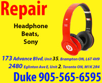 Any Model Headphone Beats by Dre Repairs, Panasonic, Samsung