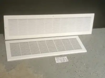Grille  8”x 26”  ou 8”x 32” (3/8'' Thk) PVC moulé blanc PRIMEX, View more