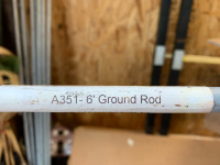 9     X   6' Galvanized Ground rods Brand New 