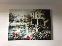 Large canvas wall painting