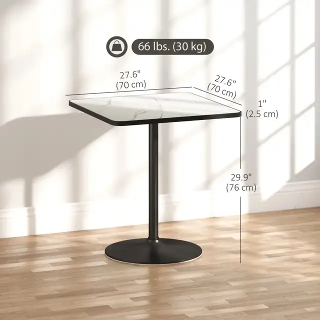 Marble effect dining Table for 4, Modern Kitchen Table in Dining Tables & Sets in Markham / York Region - Image 4