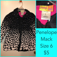 Girls size 6 jacket Penelope Mack 